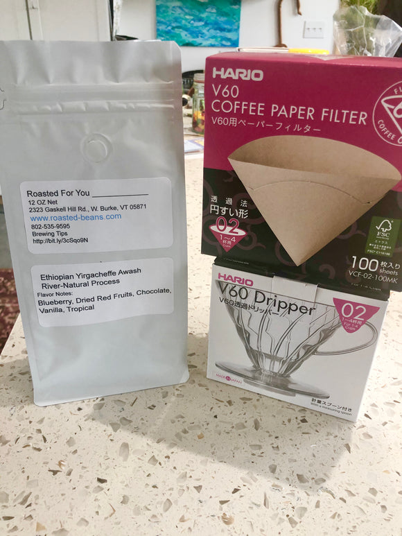 Hario V-60 Pour Over Starter Pack